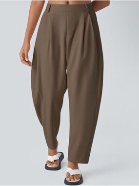 Halara Flex™ Mid Rise Pocket Barrel Leg Work Pants